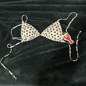 Grey Bandit Ana Floral White Bikini Top